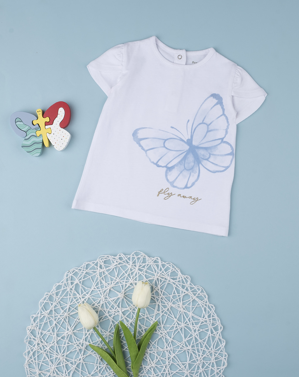 T-shirt menina "borboleta" - Prénatal