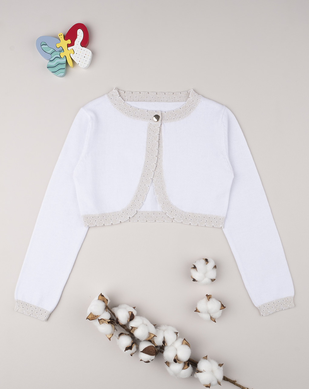 Cardigan tricot menina branca - Prénatal