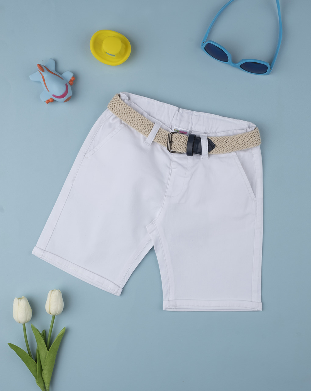 Shorts menino branco - Prénatal