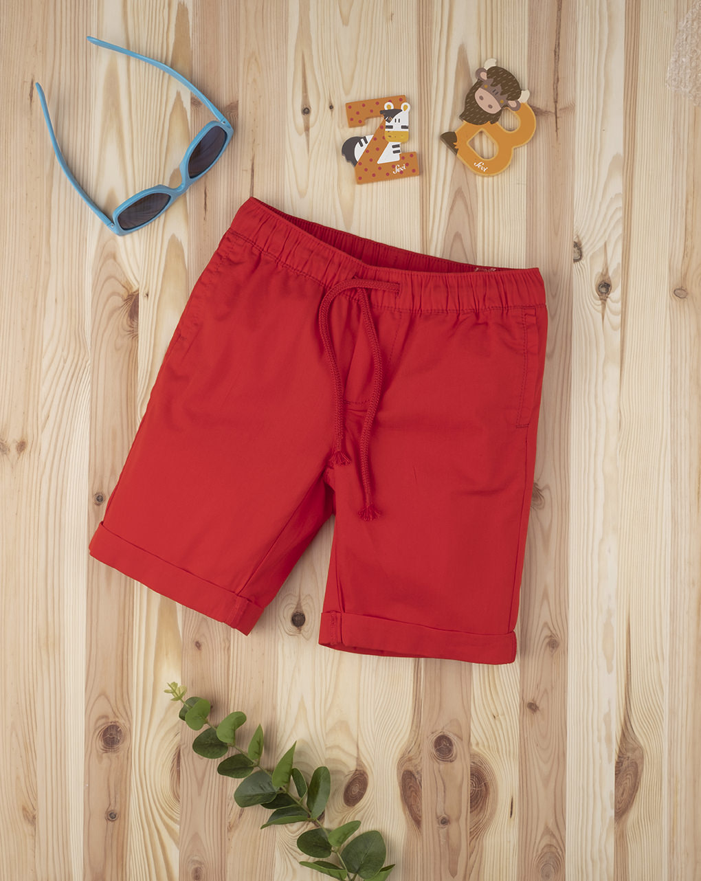 Shorts menino vermelho - Prénatal