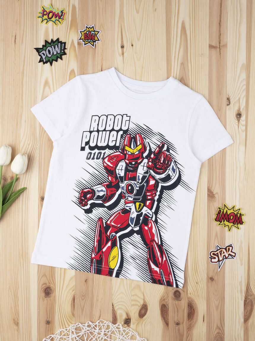T-shirt boy "robot power" - Prénatal