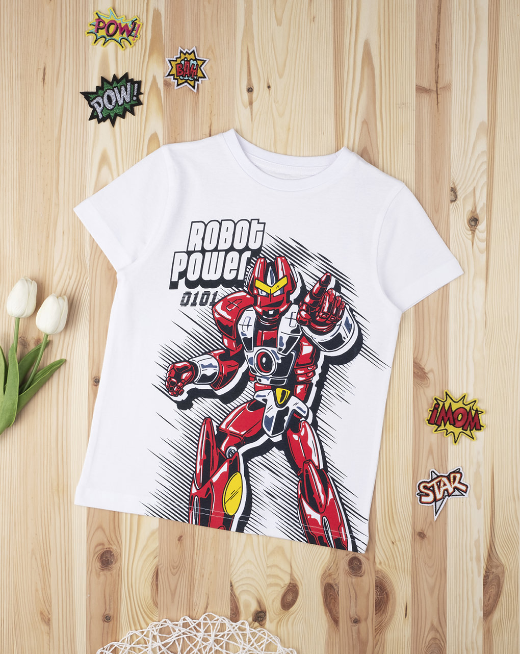 T-shirt boy "robot power" - Prénatal