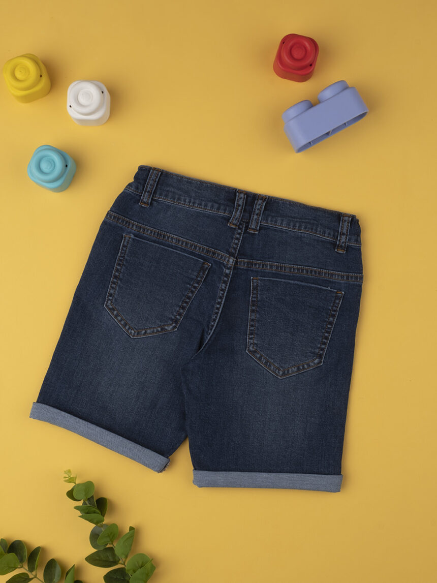 Shorts menino azul jeans - Prénatal