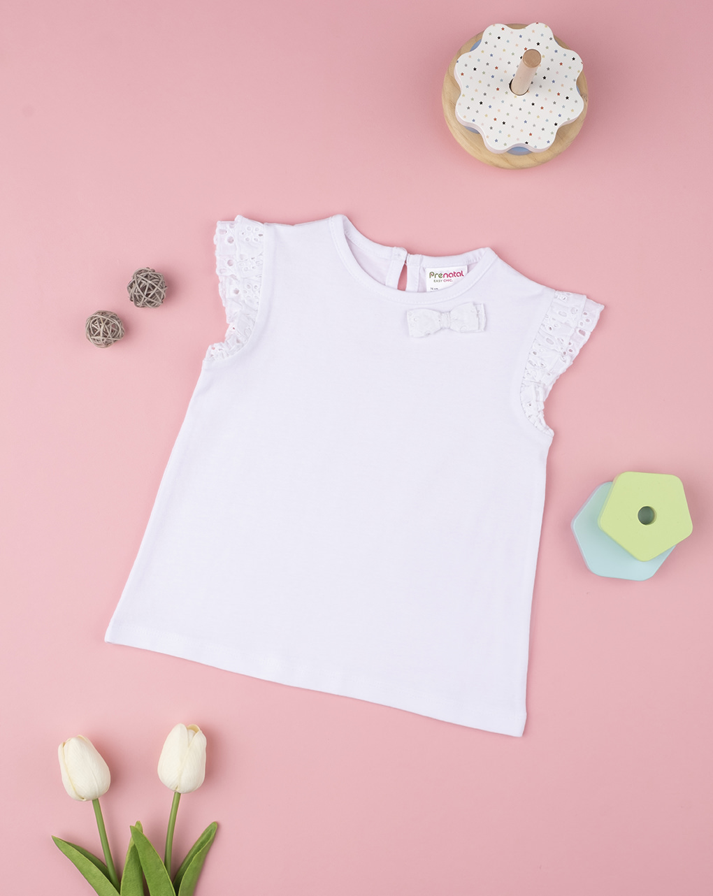 Camiseta menina sangallo - Prénatal