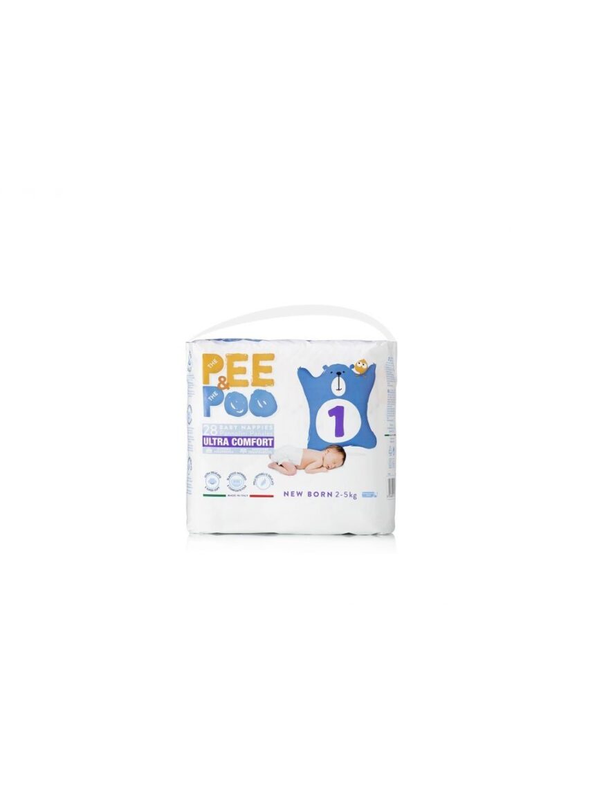 Pee&poo - recém-nascido tg 1 28 pz - The Pee & The Poo