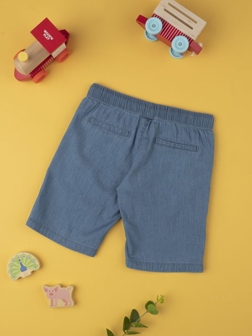 Shorts menino azul jeans - Prénatal