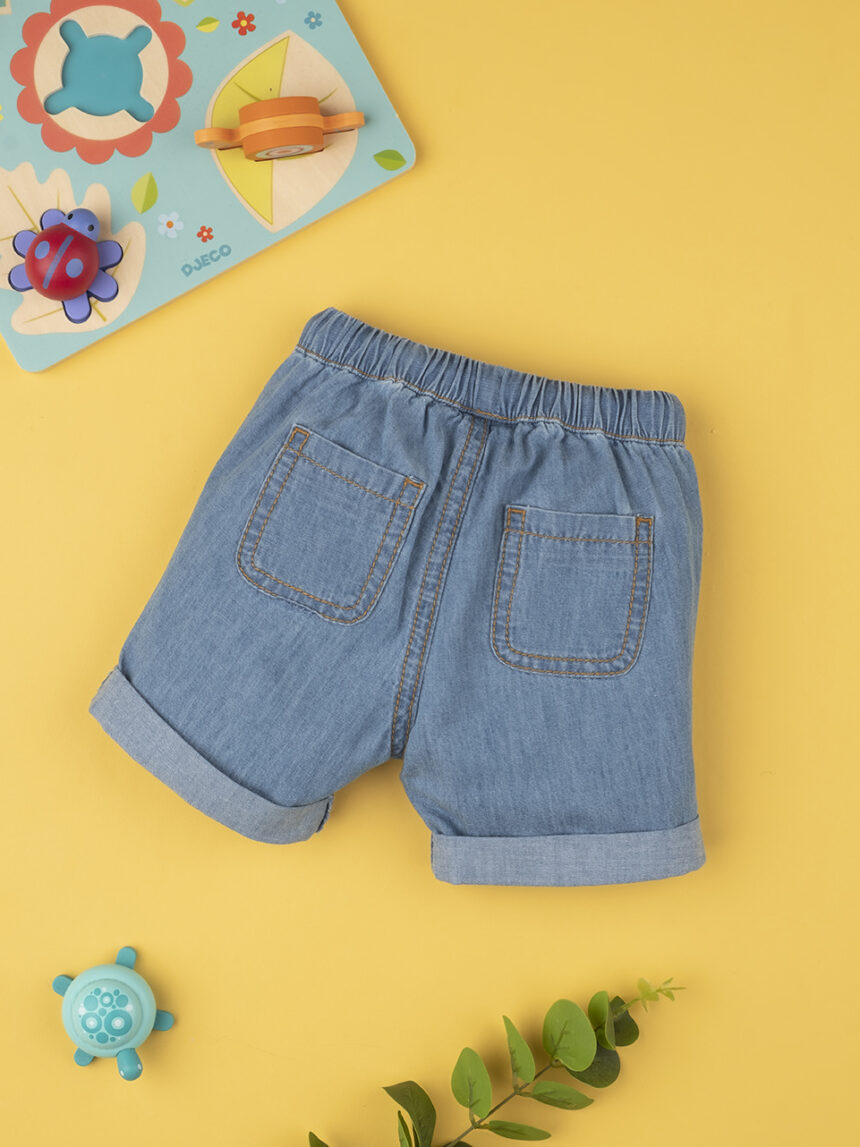 Shorts menino jeans claro - Prénatal