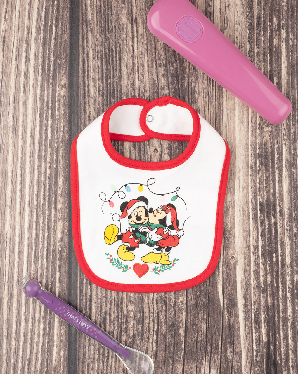 Babete de menino "mickey & minnie" - Prénatal