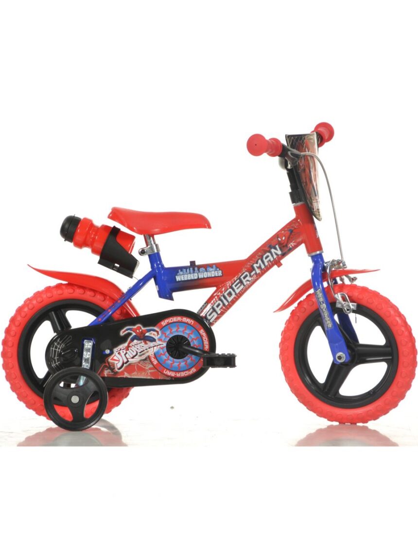 Bici 12 spiderman 1 con freno - Dinobikes
