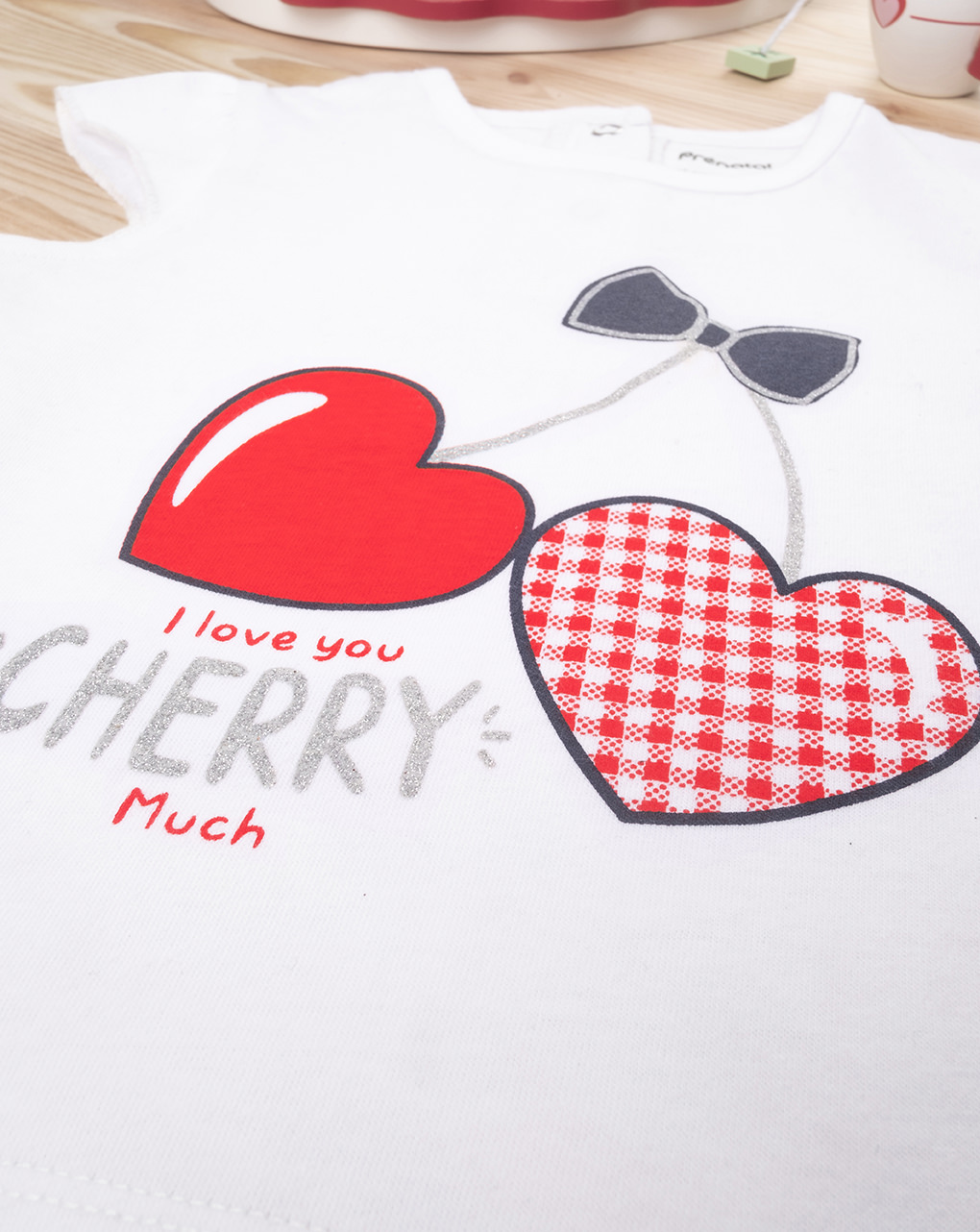 Camiseta "coração de cerejas" para menina - Prénatal