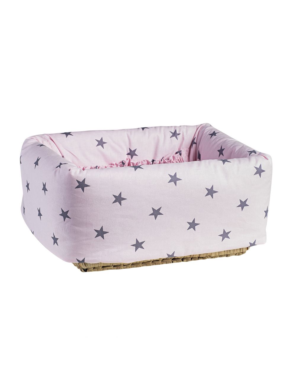 Cesta fechada estrela cor-de-rosa - Picci