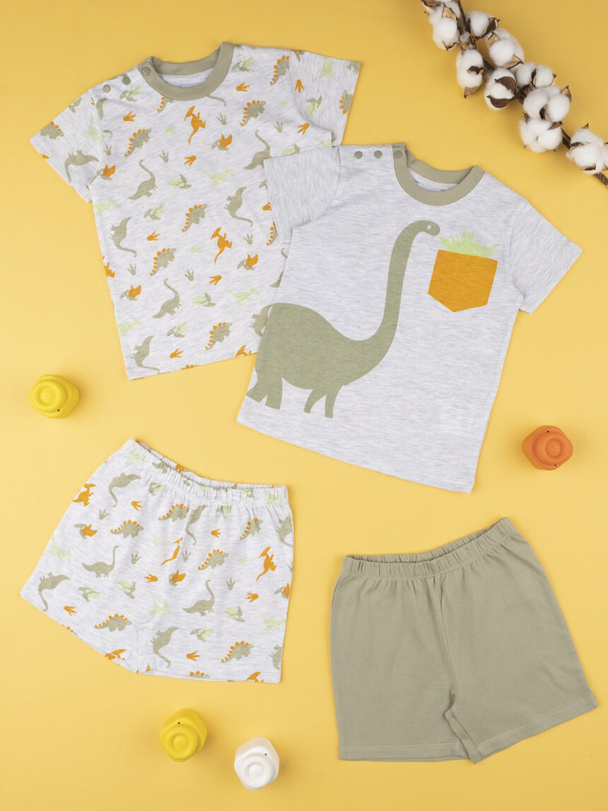 Pack de 2 pijamas de menino "dinossauros" - Prénatal