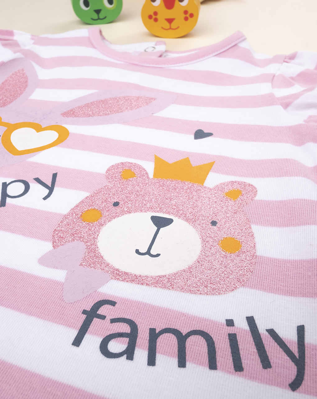 T-shirt girl "happy family" - Prénatal