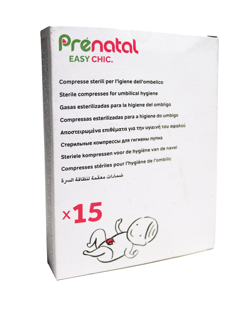 Compressas estéreis para higiene do umbigo - Prénatal
