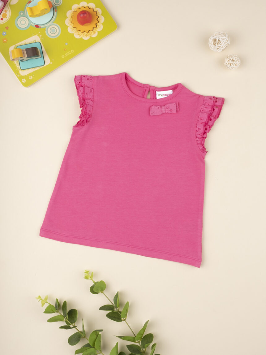 T-shirt girl pink sangallo - Prénatal