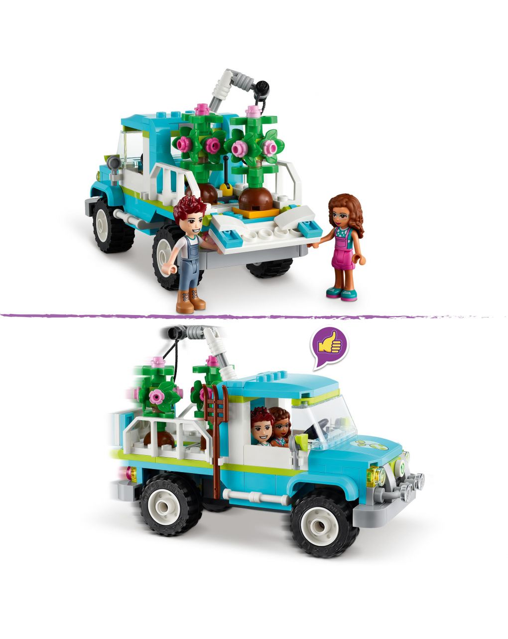 Lego friends - veículo de plantação de árvores - 41707 - LEGO