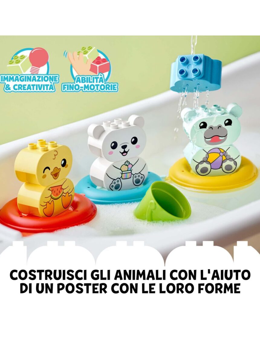Duplo - hora do banho: trem de animais flutuante - 10965 - LEGO Duplo