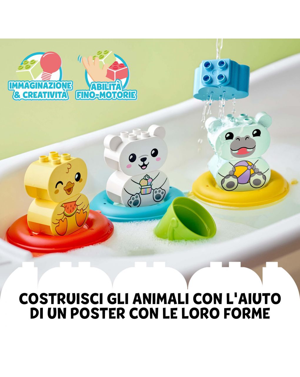 Duplo - hora do banho: trem de animais flutuante - 10965 - LEGO Duplo