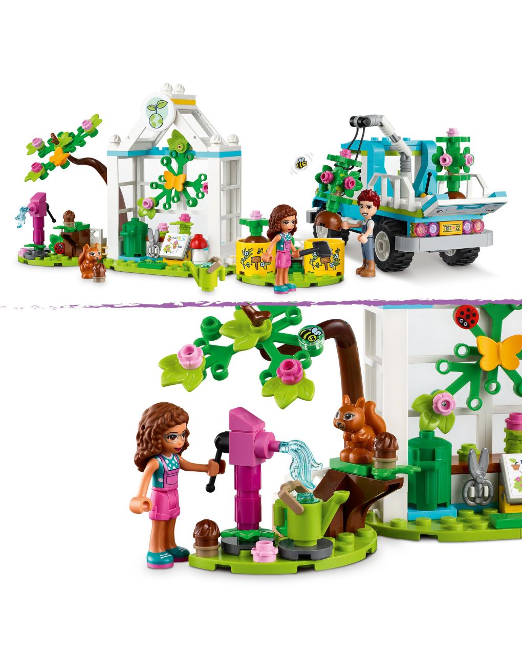 Lego friends - veículo de plantação de árvores - 41707 - LEGO