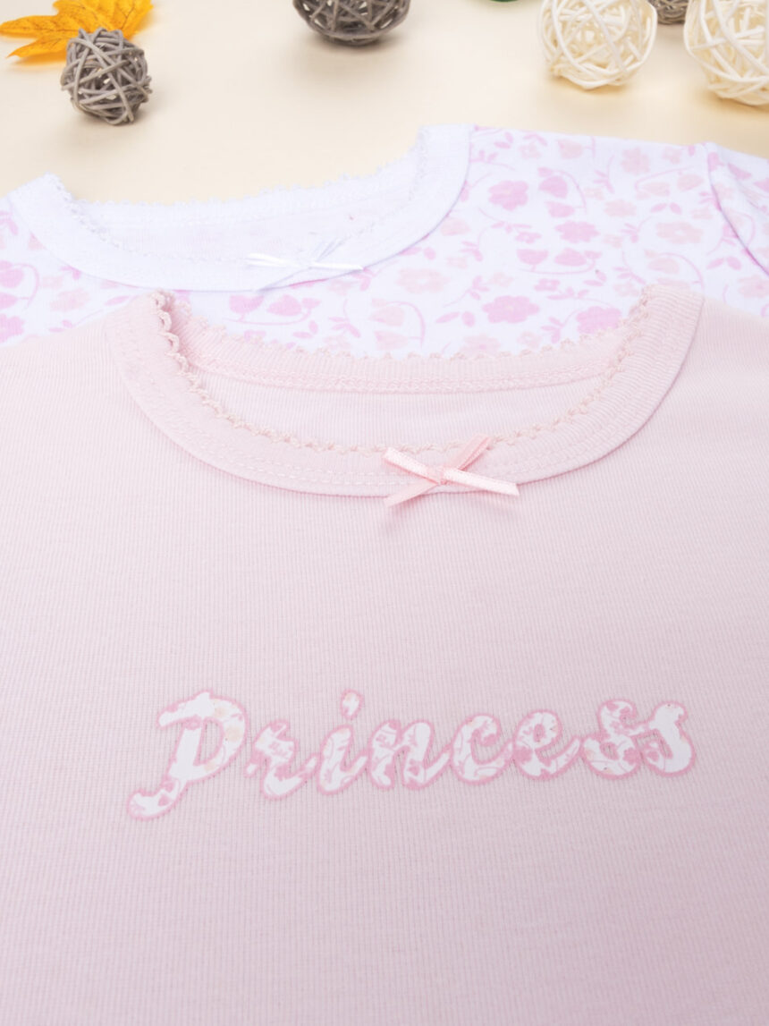Pack 2 t-shirt intime girl "princess" - Prénatal