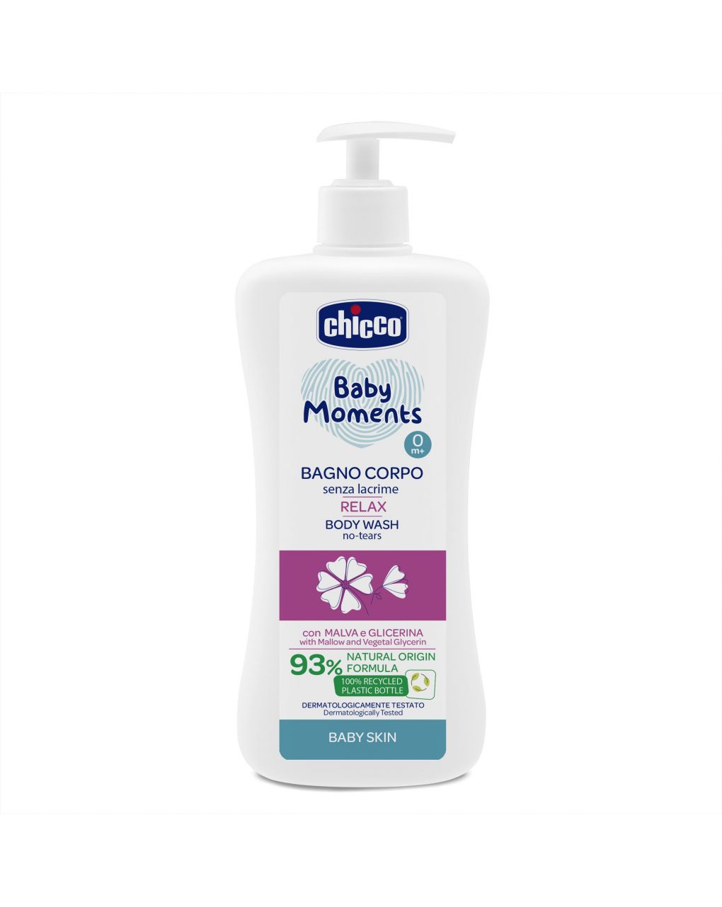 Banho corporal relax baby moments chicco baby skin - Chicco