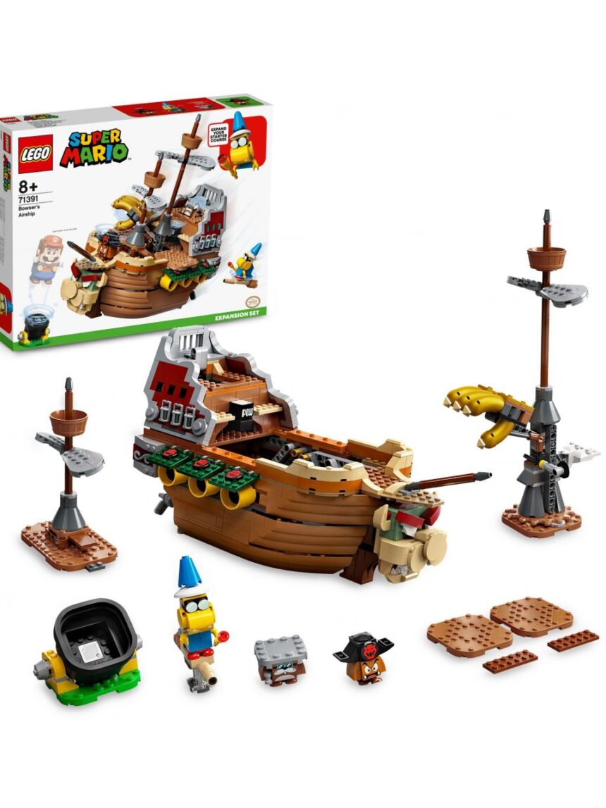 Lego super mario - navio voador do bowser - pacote de expansão - 71391 - LEGO