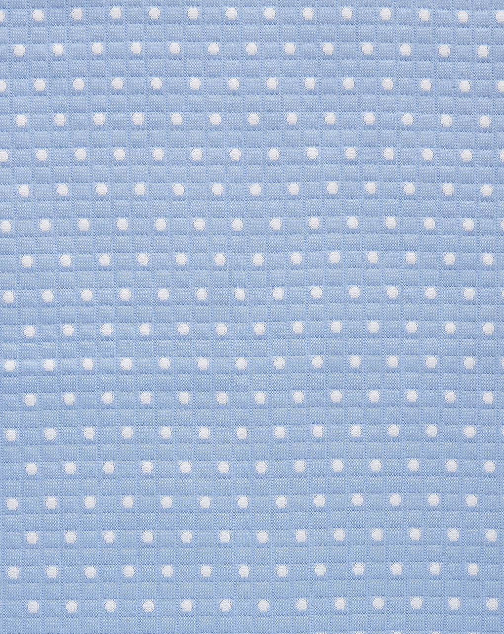 Cobertor de cama de verão azul claro com borda branca - Prénatal