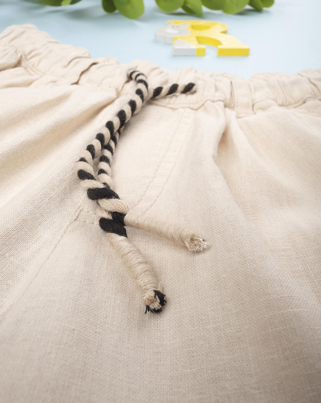 Pantalone boy lino beige - Prénatal