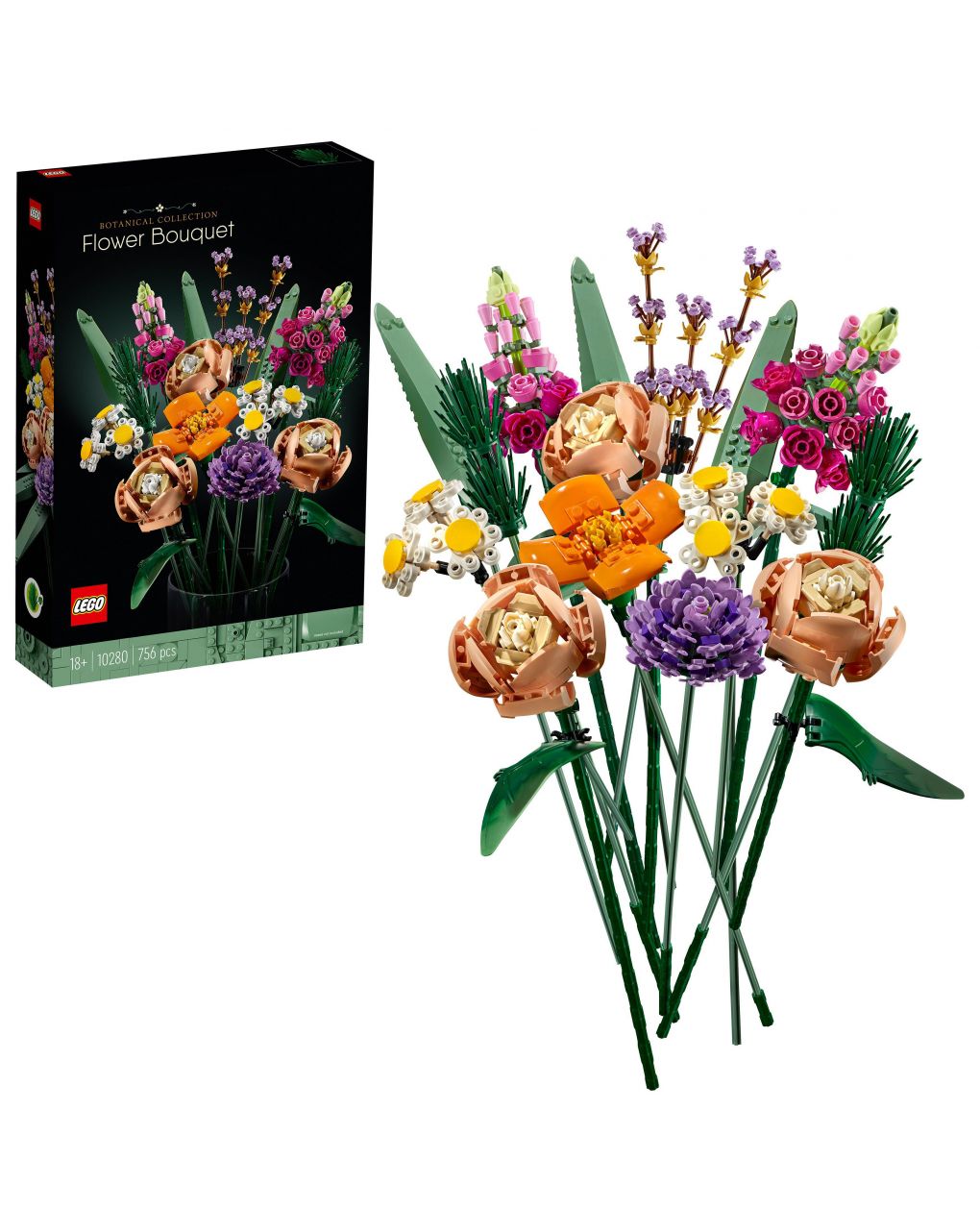 Lego icons - bouquet di fiori - 10280 - LEGO
