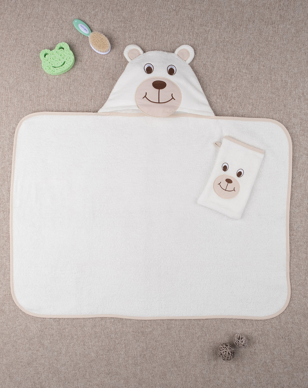 Unisexo "urso" quadrado de toalhas - Prénatal