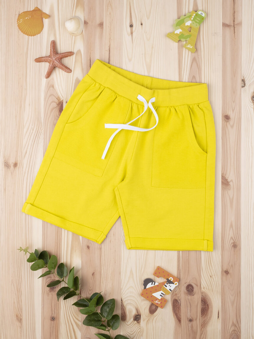 Shorts garoto amarelo - Prénatal
