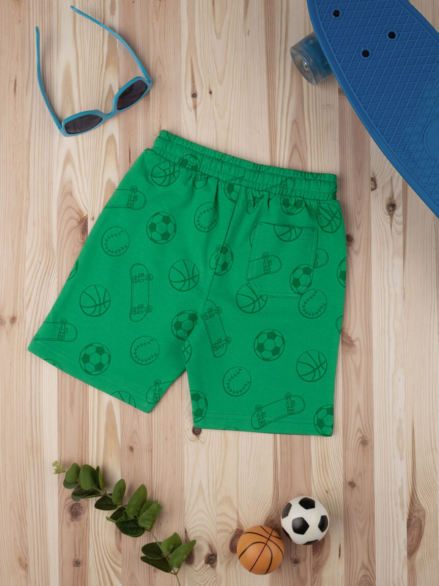 Shorts boy "street sport" green - Prénatal
