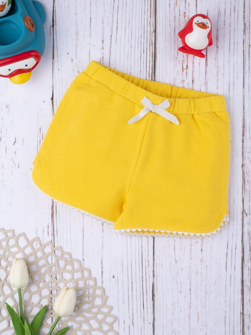 Shorts menina amarela - Prénatal