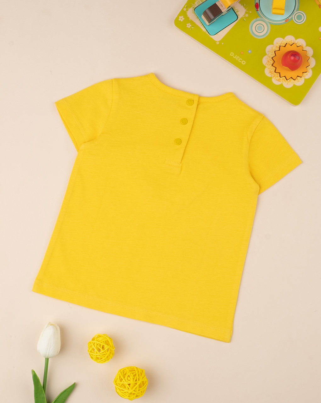 T-shirt girl "cuore" amarela - Prénatal