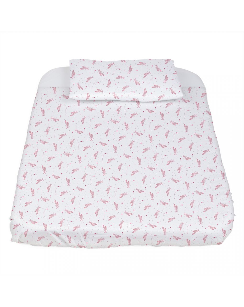 Next2me pink ballet ballet conjunto de 3 peças de cama de grades - Chicco