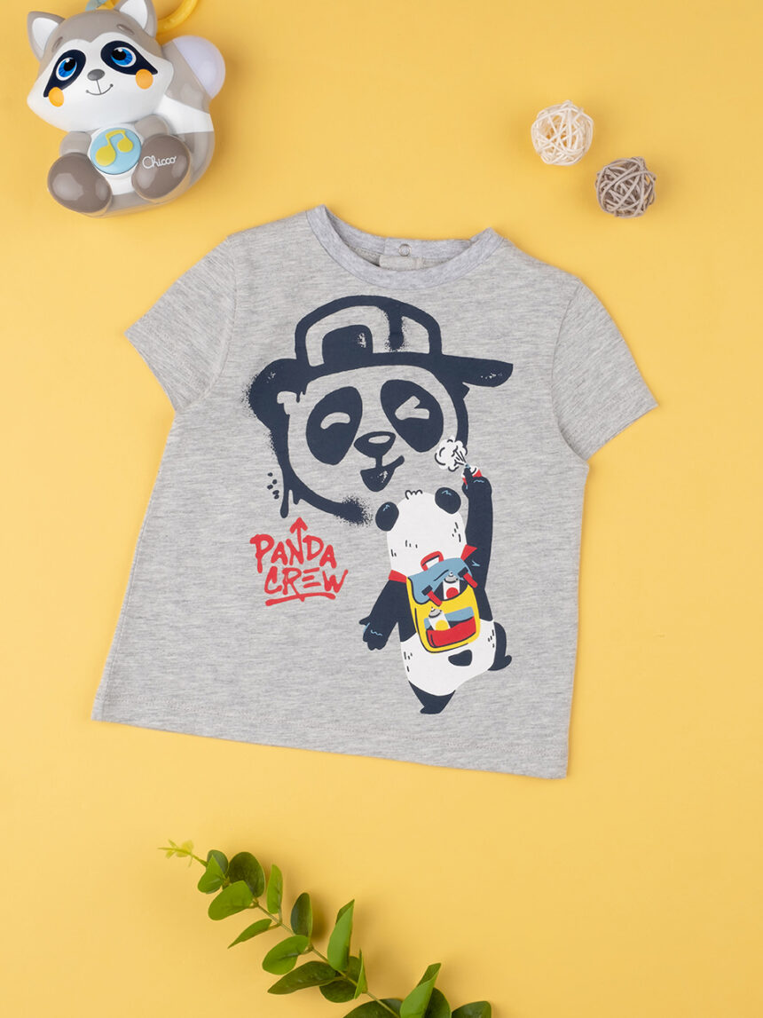 T-shirt do rapaz "panda crew" - Prénatal