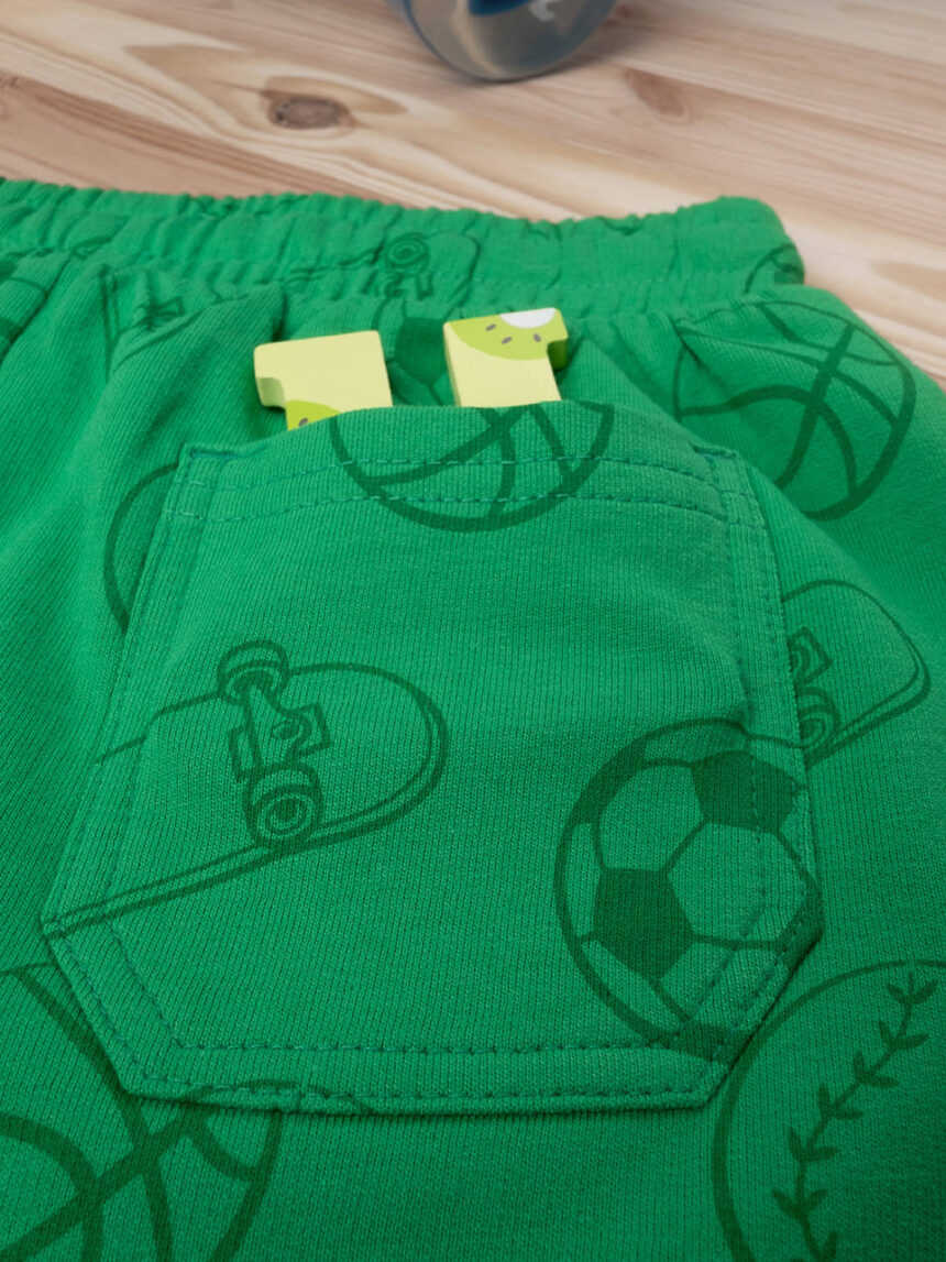 Shorts boy "street sport" green - Prénatal
