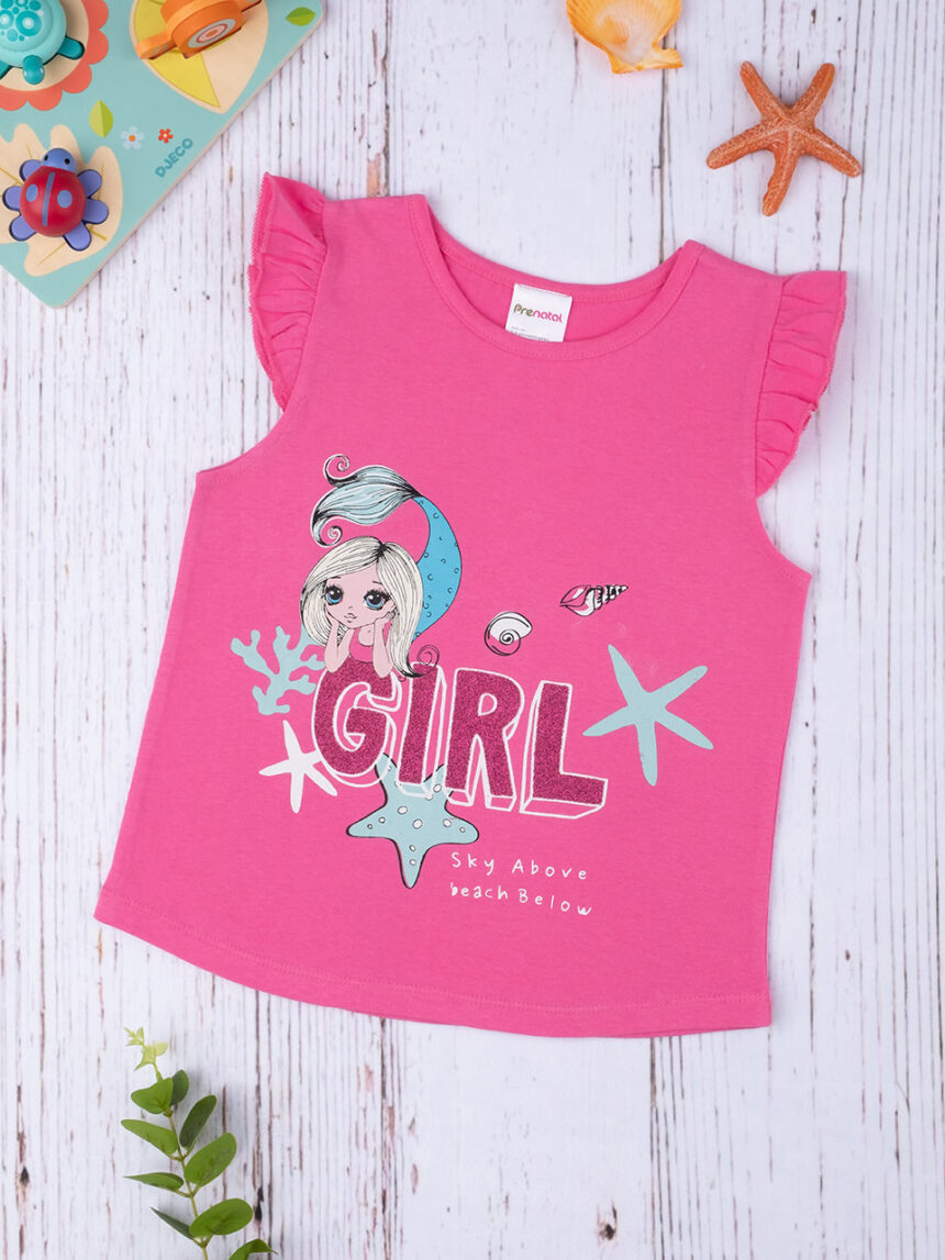 T-shirt girl "girl" (rapariga) - Prénatal