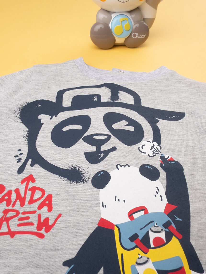 T-shirt do rapaz "panda crew" - Prénatal