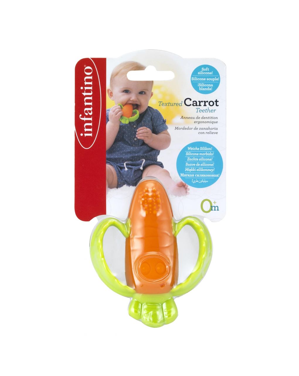 Infantino - anel de dentição de cenoura - Infantino