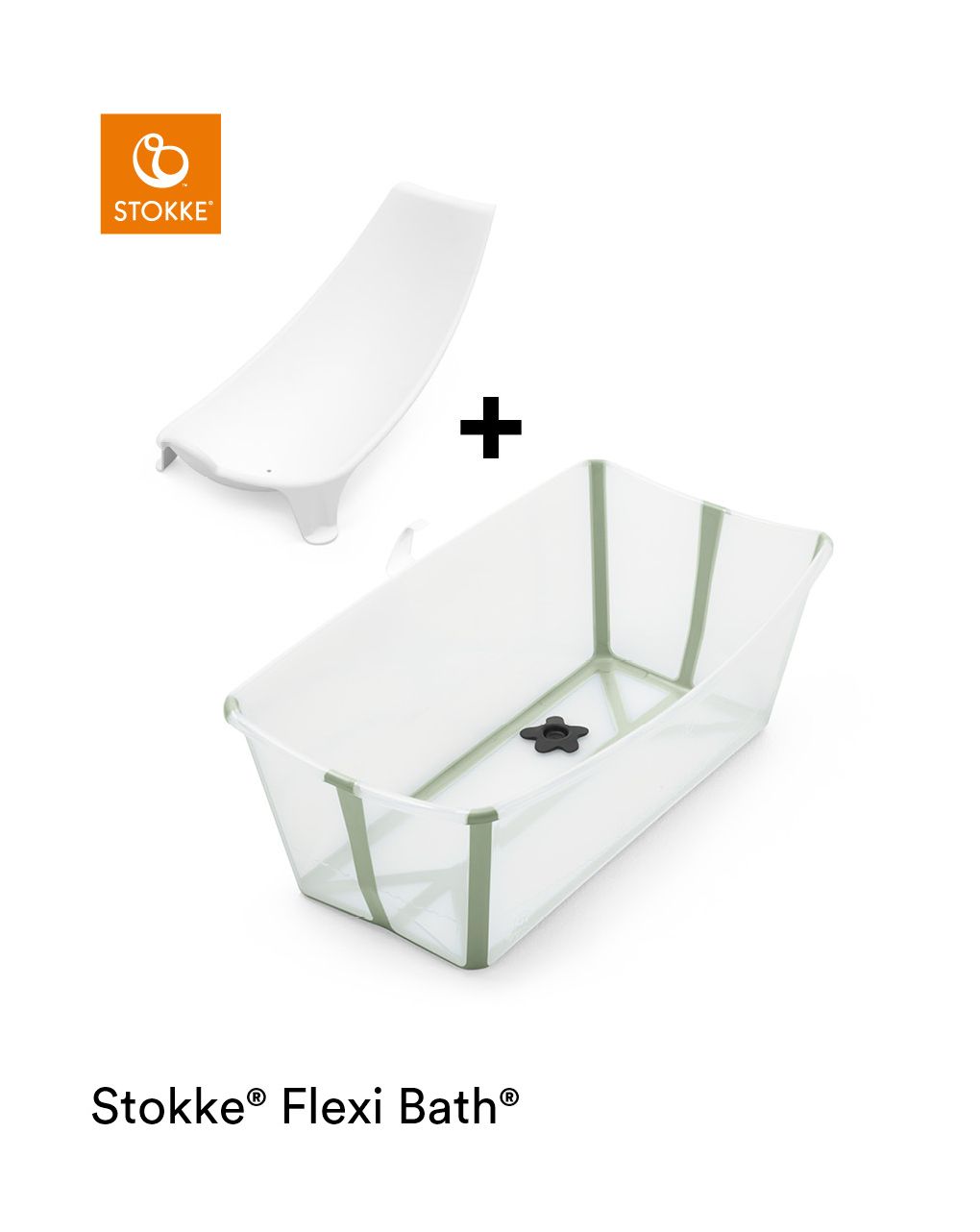 Stokke® flexi bath® bundle trasparent green - Stokke