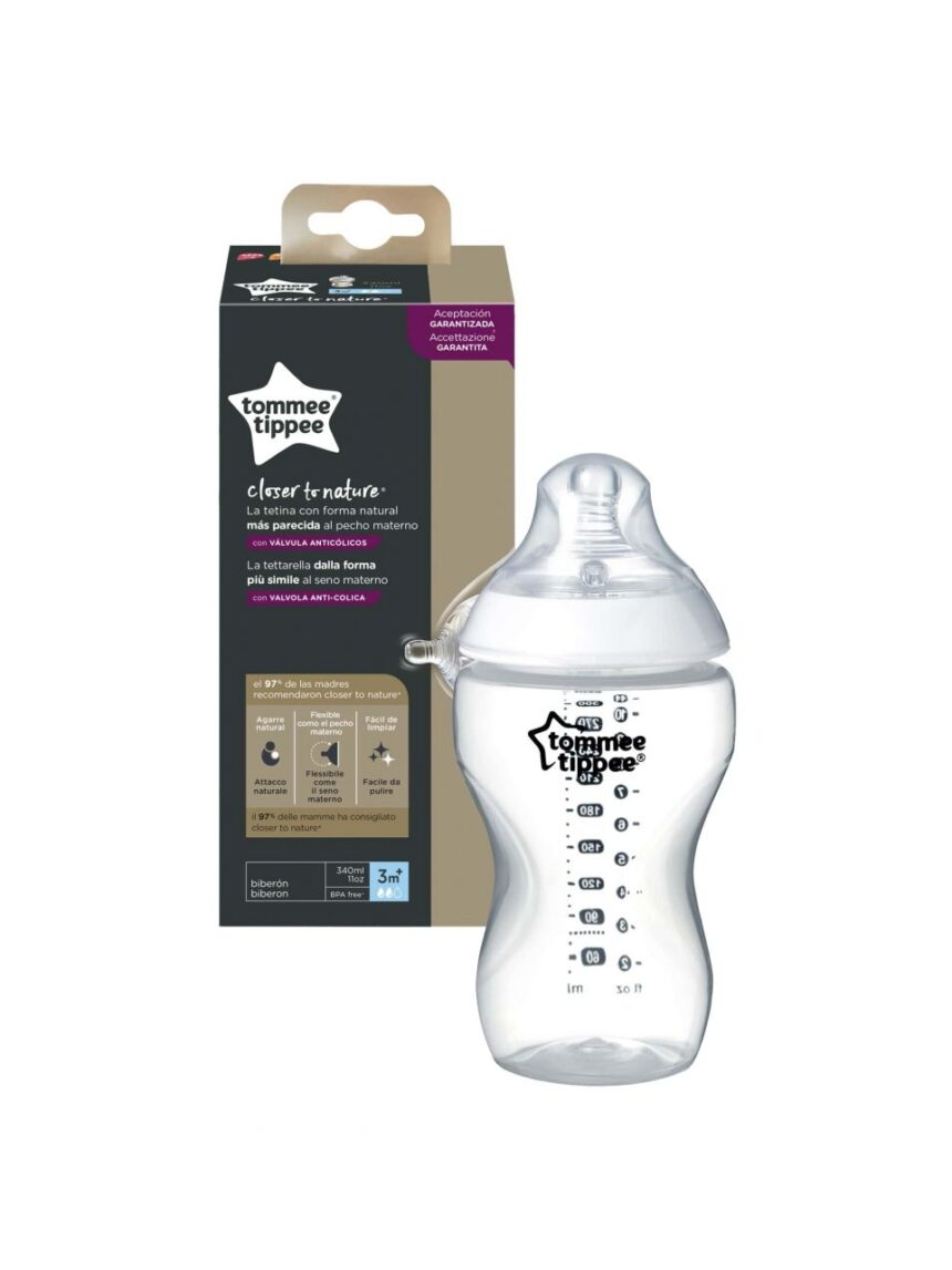 Biberon 330ml silicone fecha tommee tommee natural - Tommee Tippee
