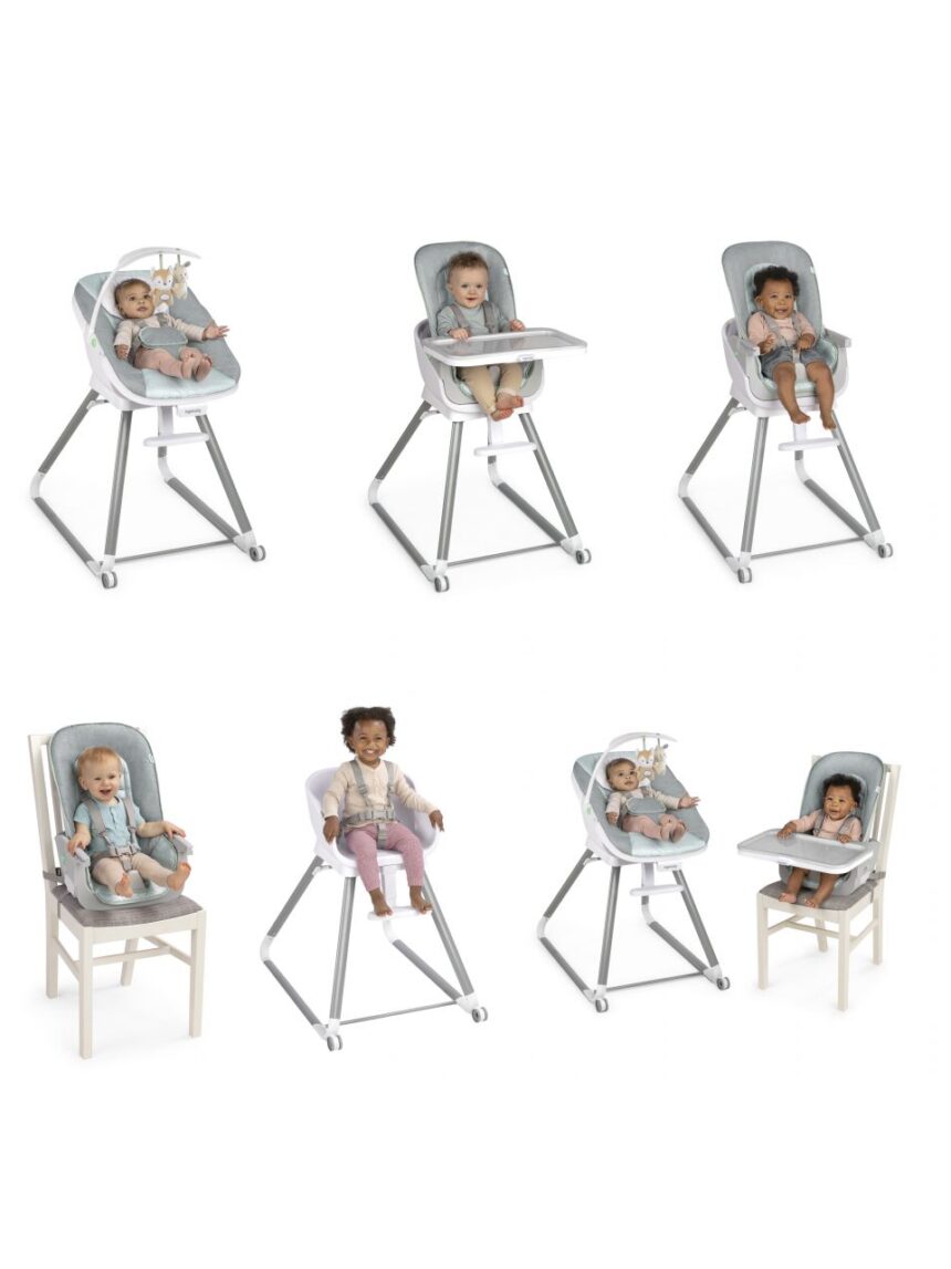 Pé de feijão ™ cadeira alta 6 em 1 de bebé para criança grande - ray ™ - Ingenuity