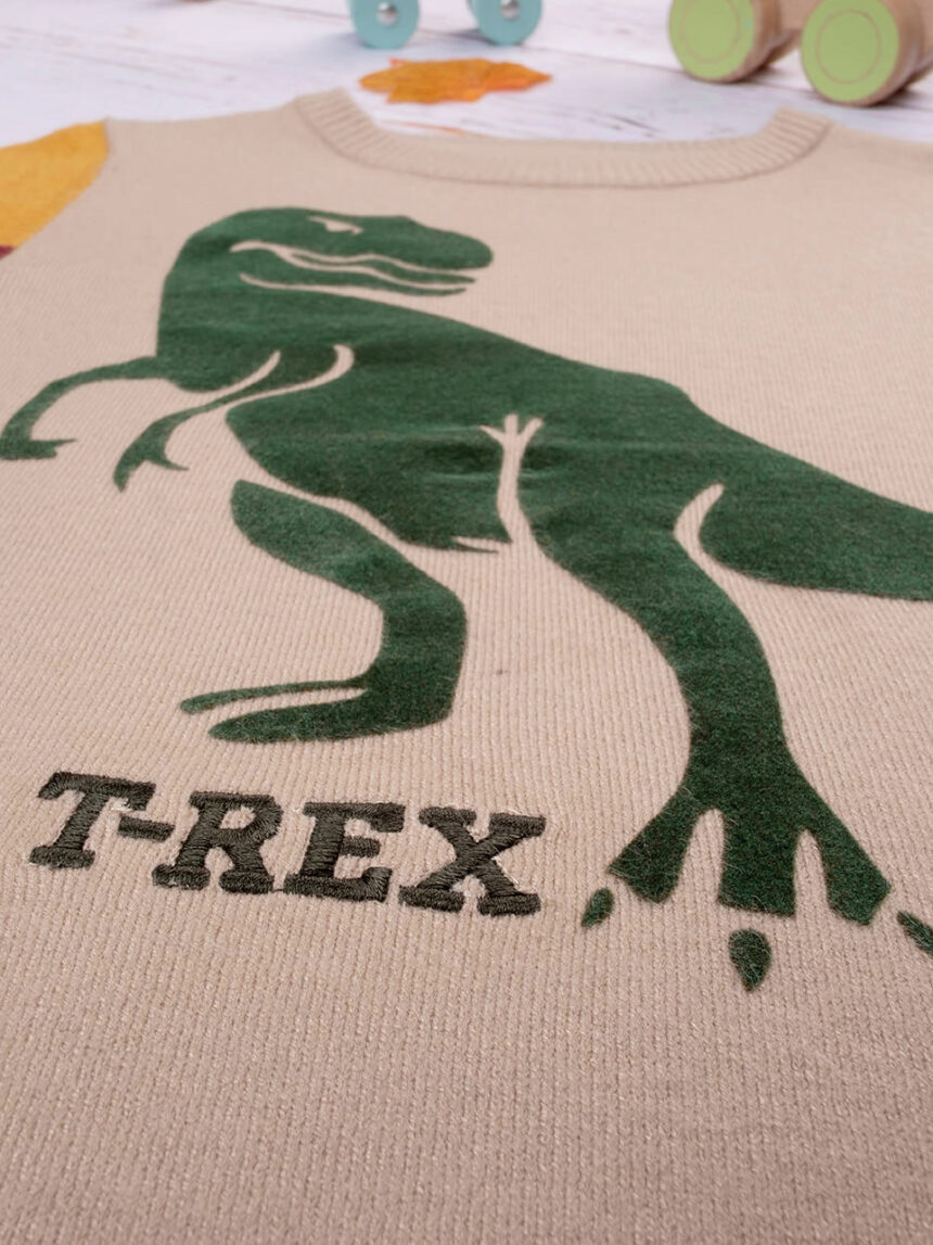 Camisola de tricot "t-rex" para crianças - Prénatal