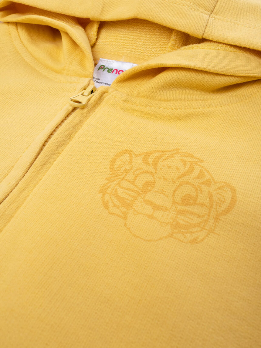 Felpa bimbo "tigre" amarelo - Prénatal