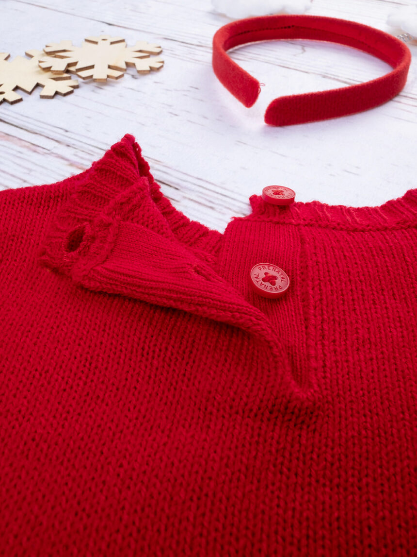 Camisola de tricot 'renna' para raparigas - Prénatal
