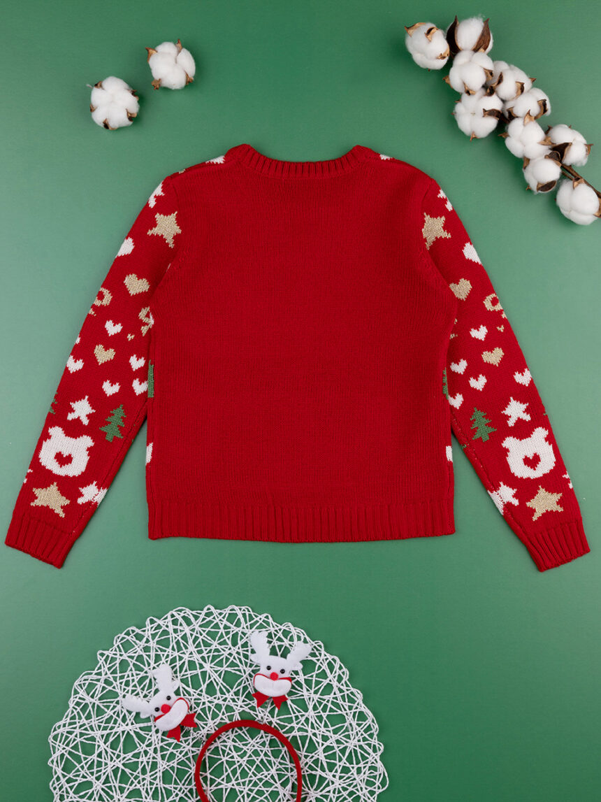 Camisola de tricot de natal para raparigas - Prénatal