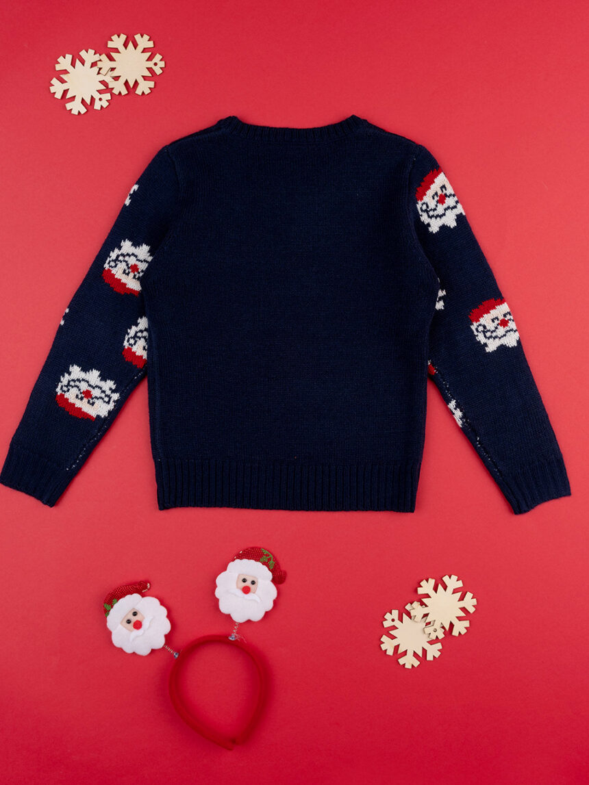 Camisola "pai natal" de tricot para crianças - Prénatal