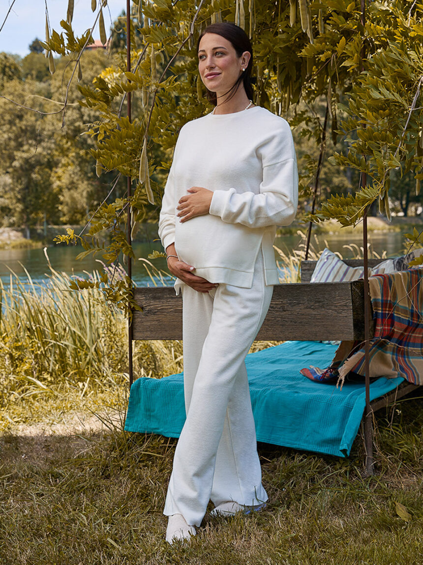 Camisola de maternidade branca - Prénatal