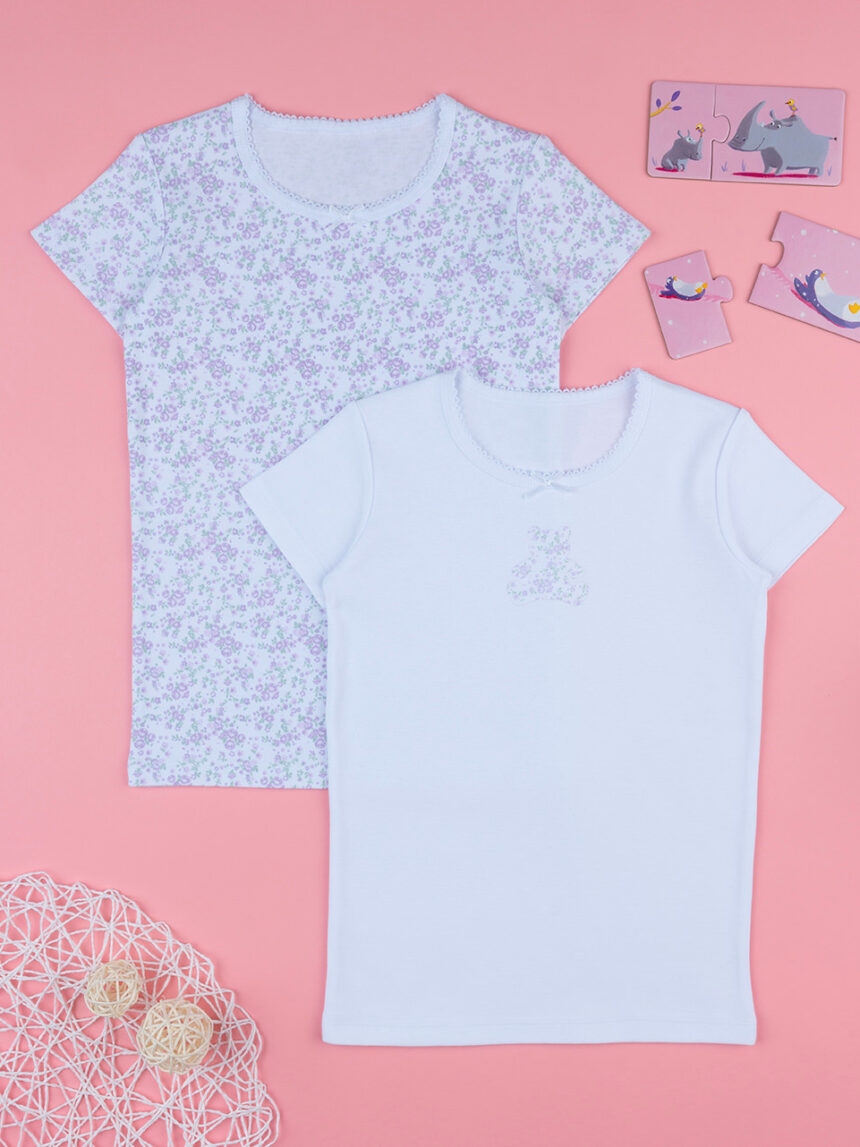 Embalar 2 t-shirts rapariga "flower". - Prénatal